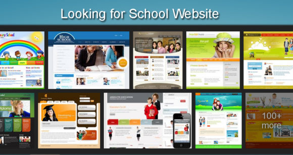 best school website templates